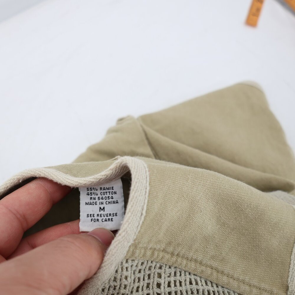 Bugle Boy Vest Mens medium Tactical Vest Cargo Hunting safari photo Khaki Cotton - Picture 10 of 12